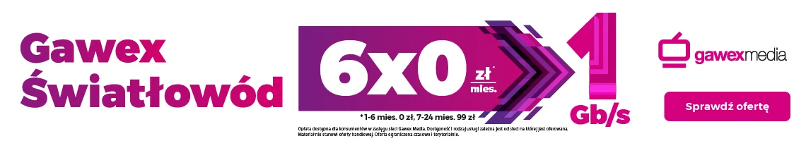 0 zł przez 6 miesięcy